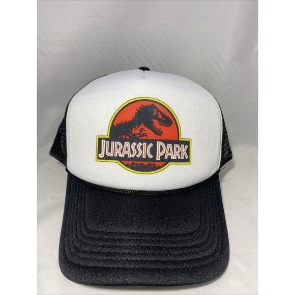 Jurassic Park Trucker Hat Mesh Hat Adjustable Cap Jurassic Park Hat - Picture 4 of 5